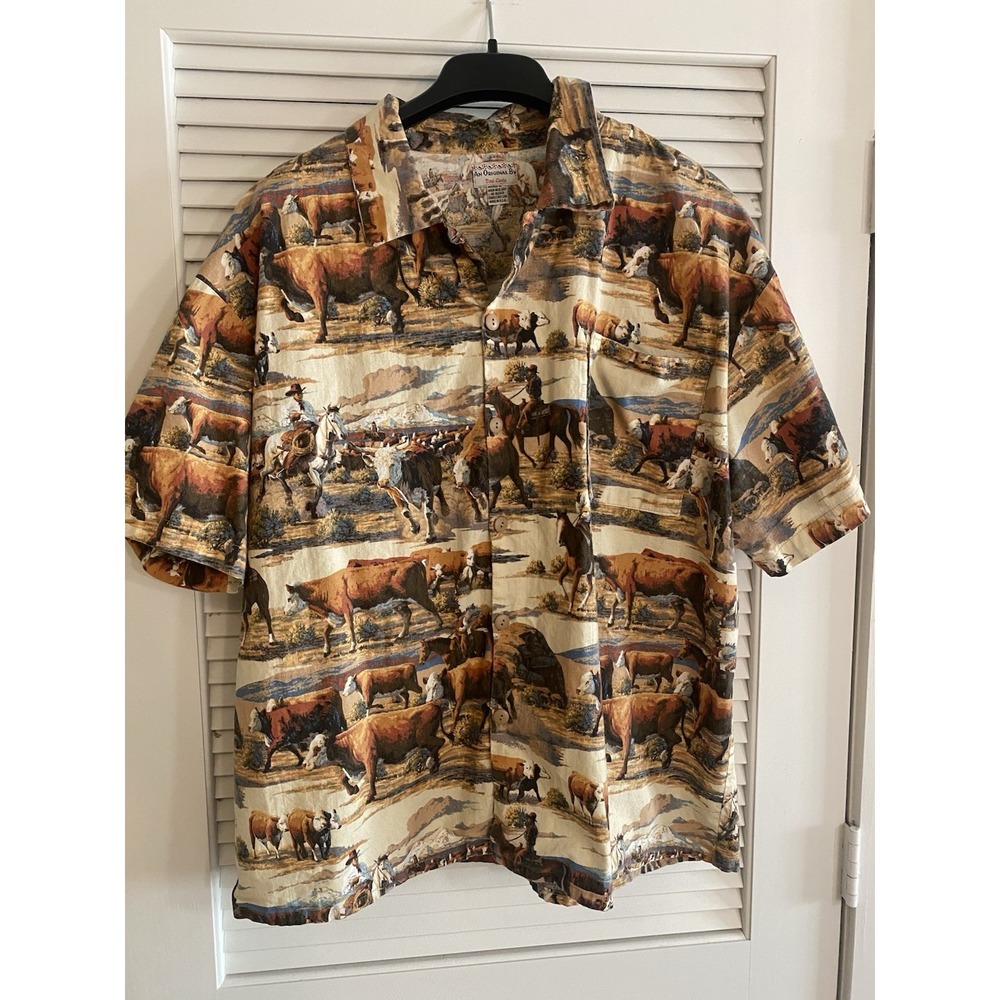 Ranch Hereford Cattle Drive, Cowboy & Horse, Ranch Hand, Roping & Riding 5XL - Picture 3 of 10